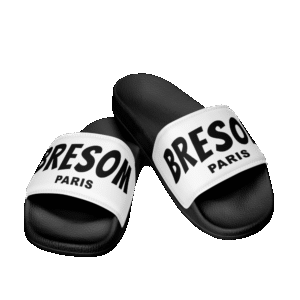 Claquettes ORIGIN noir & blanc BRESOM
