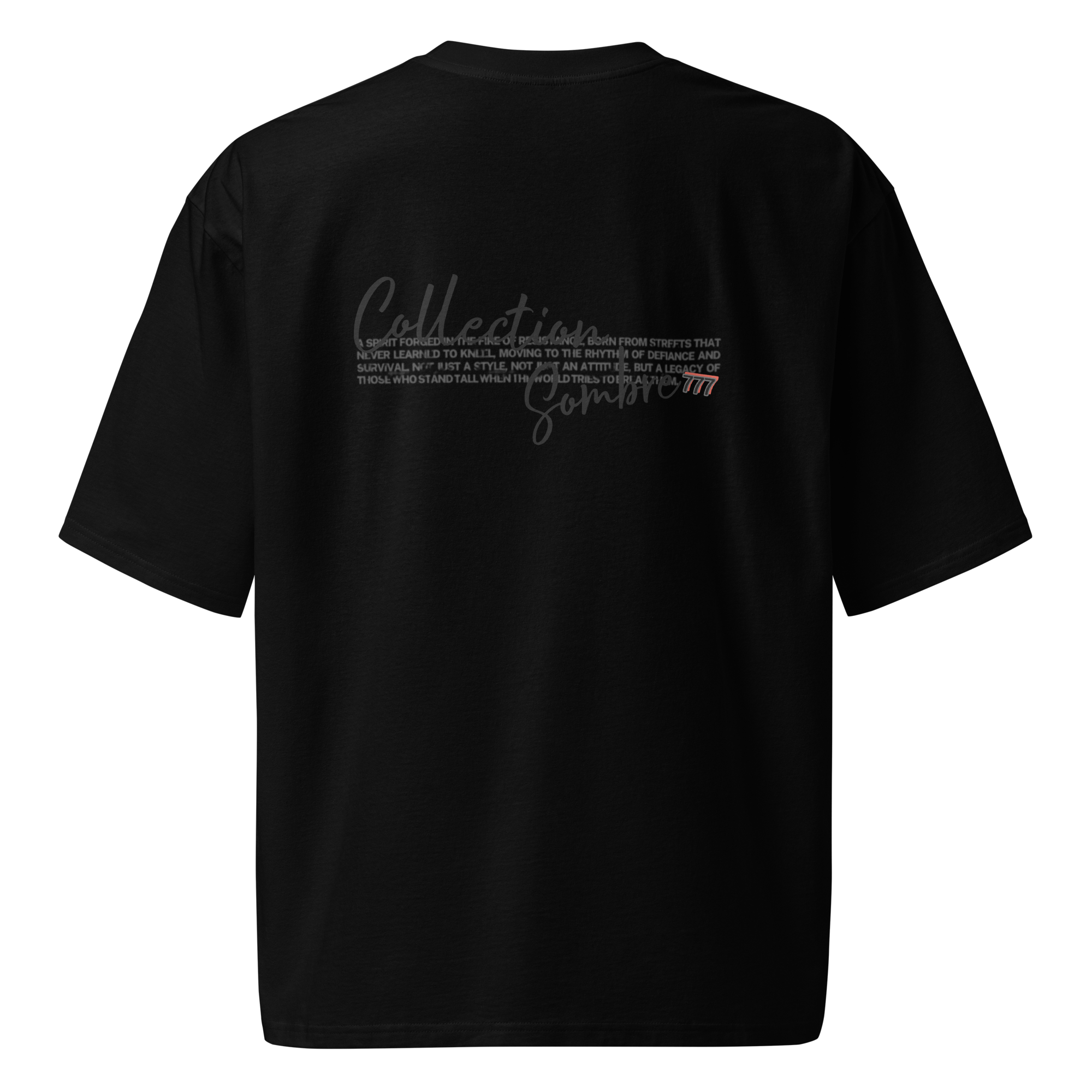 TSHIRT BRESOM - (OVERSIZE) Destructed 777 Colection Sombre - Arriere