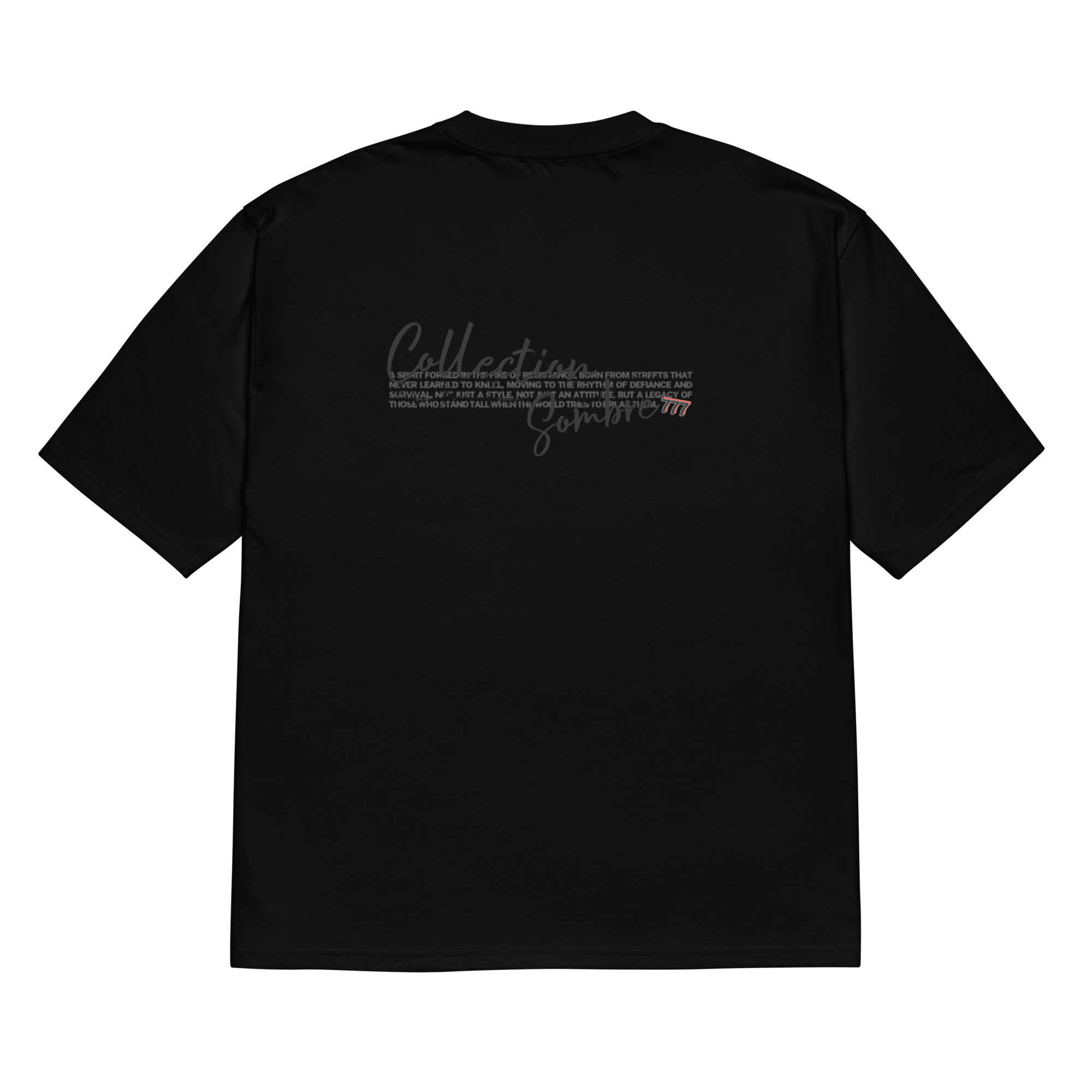 TSHIRT BRESOM - (OVERSIZE) Destructed 777 Colection Sombre -Plat Arriere