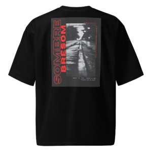 TSHIRT BRESOM - (OVERSIZE) Street sombre bresom Red street view - Fantome - Arriere