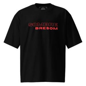 TSHIRT BRESOM - (OVERSIZE) Street sombre bresom Red street view - Fantome - Avant