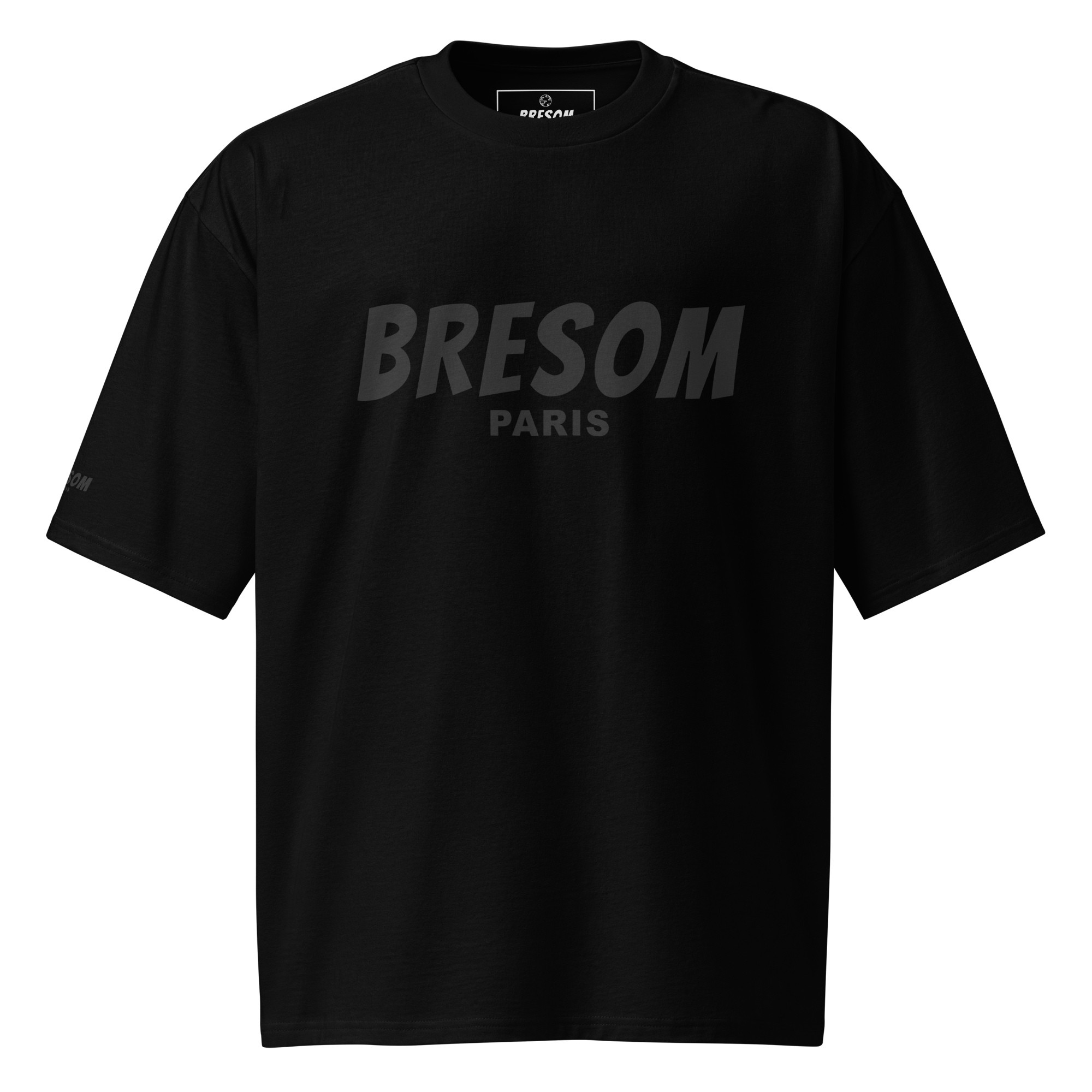 TSHIRT BRESOM - (OVERSIZE) Street sombre bresom - black black - Fantome - Avant