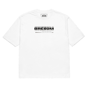 TSHIRT BRESOM - (OVERSIZE) Street sombre bresom code grille modrn - plat - avant