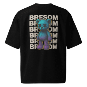 TSHIRT oversized BRESOM - Blue Tediber - Dos