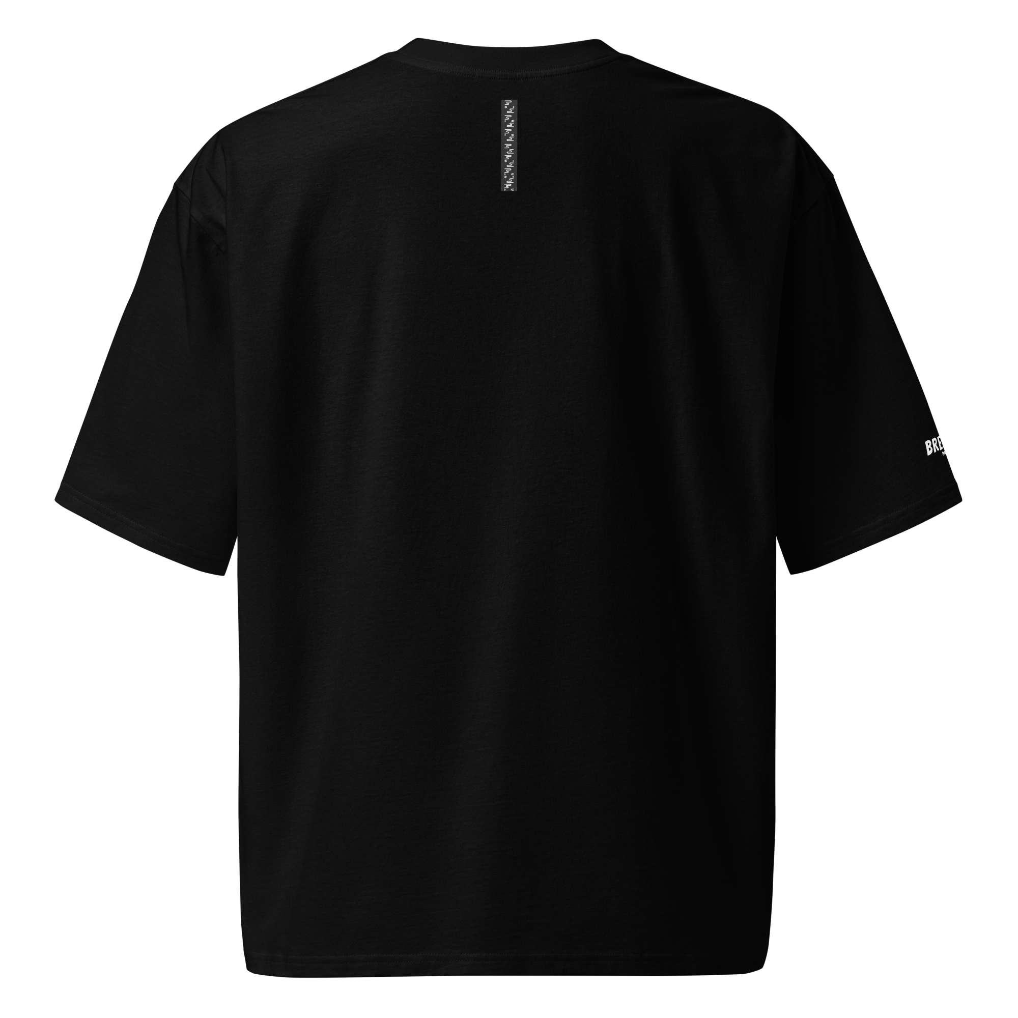 TSHIRT oversized BRESOM - Bresom Paris Black White - Simple Noir - Fantome - Arriere