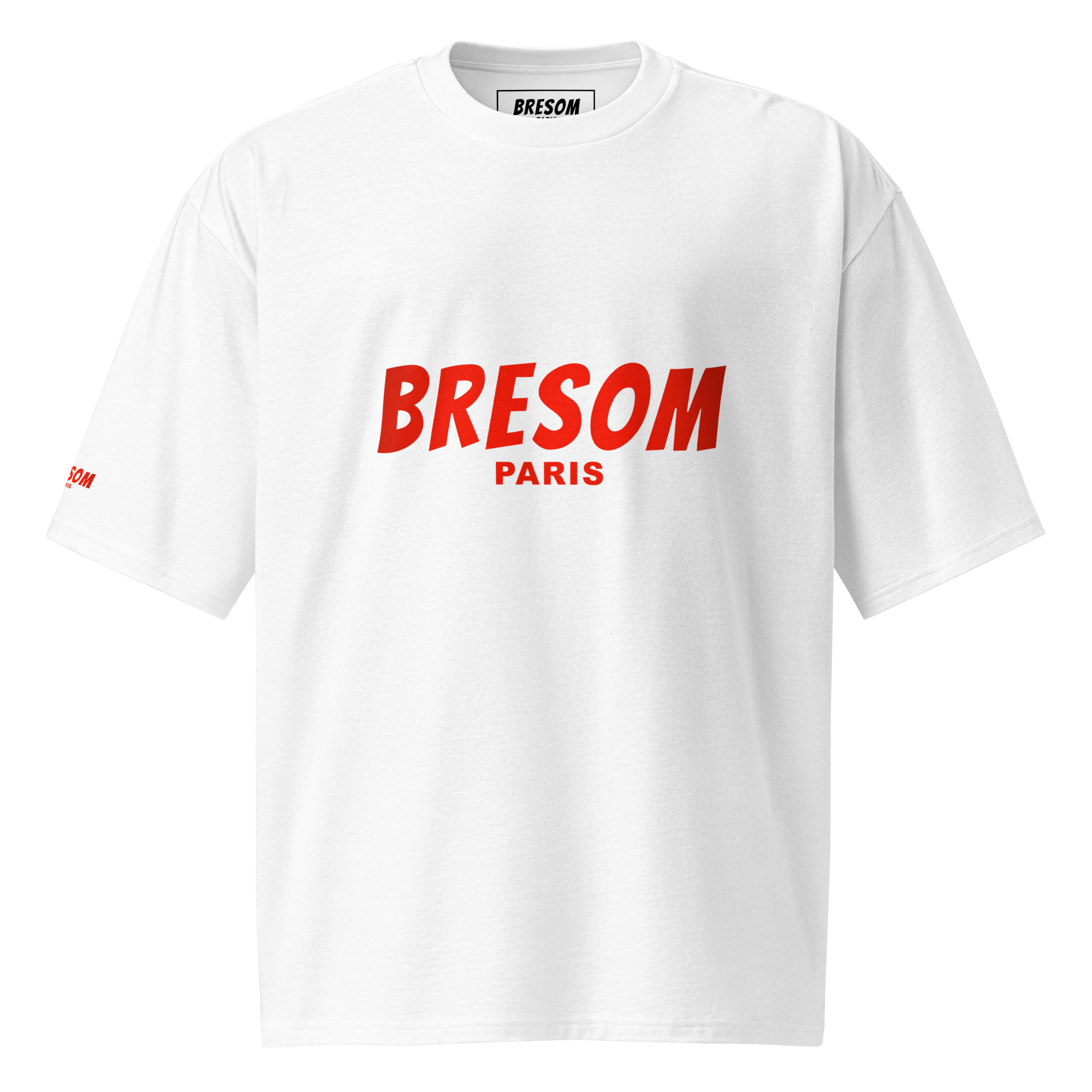 TSHIRT oversized BRESOM - Bresom Paris RedLine - Blanc - Fantome - Avant