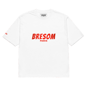 TSHIRT oversized BRESOM - Bresom Paris RedLine - Blanc - Plat Ventre
