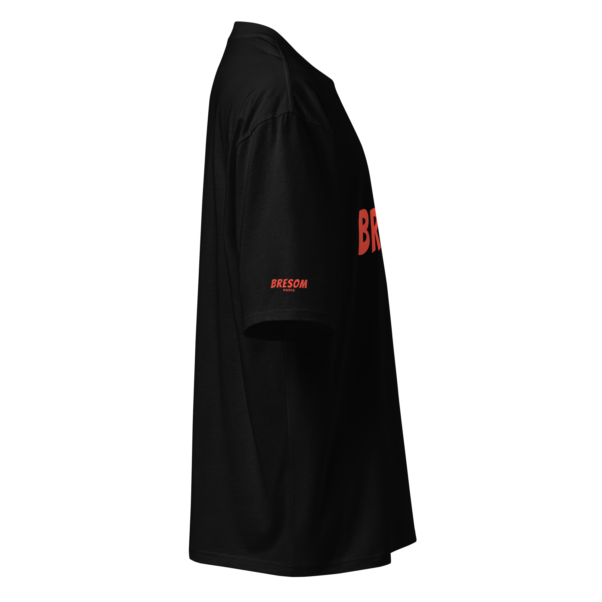 TSHIRT oversized BRESOM - Bresom Paris RedLine - Noir - Fantome - Droite