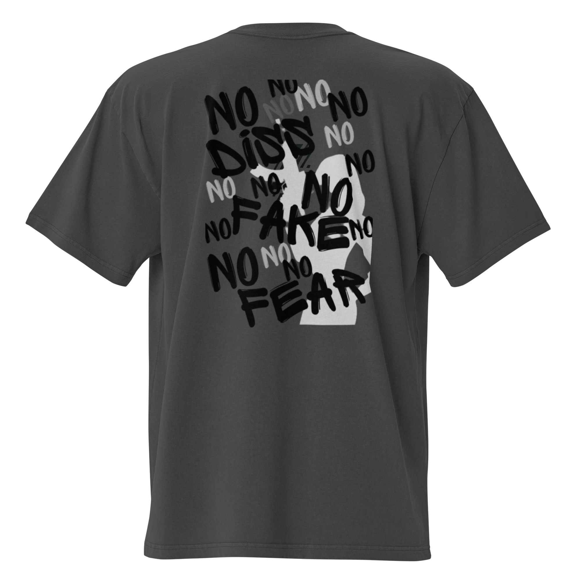 TSHIRT oversized BRESOM - Fantome - No diss Delavec - Arriere