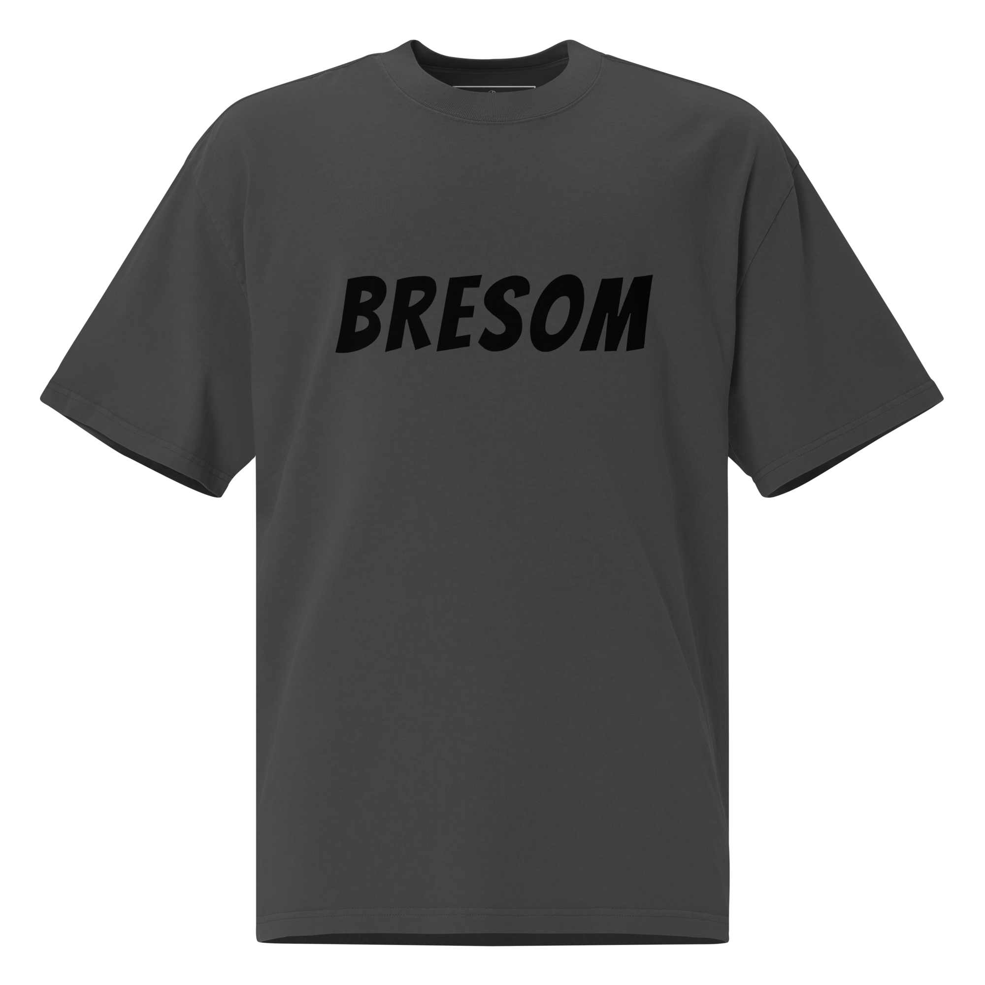 TSHIRT oversized BRESOM - Fantome - No diss delaved - Avant