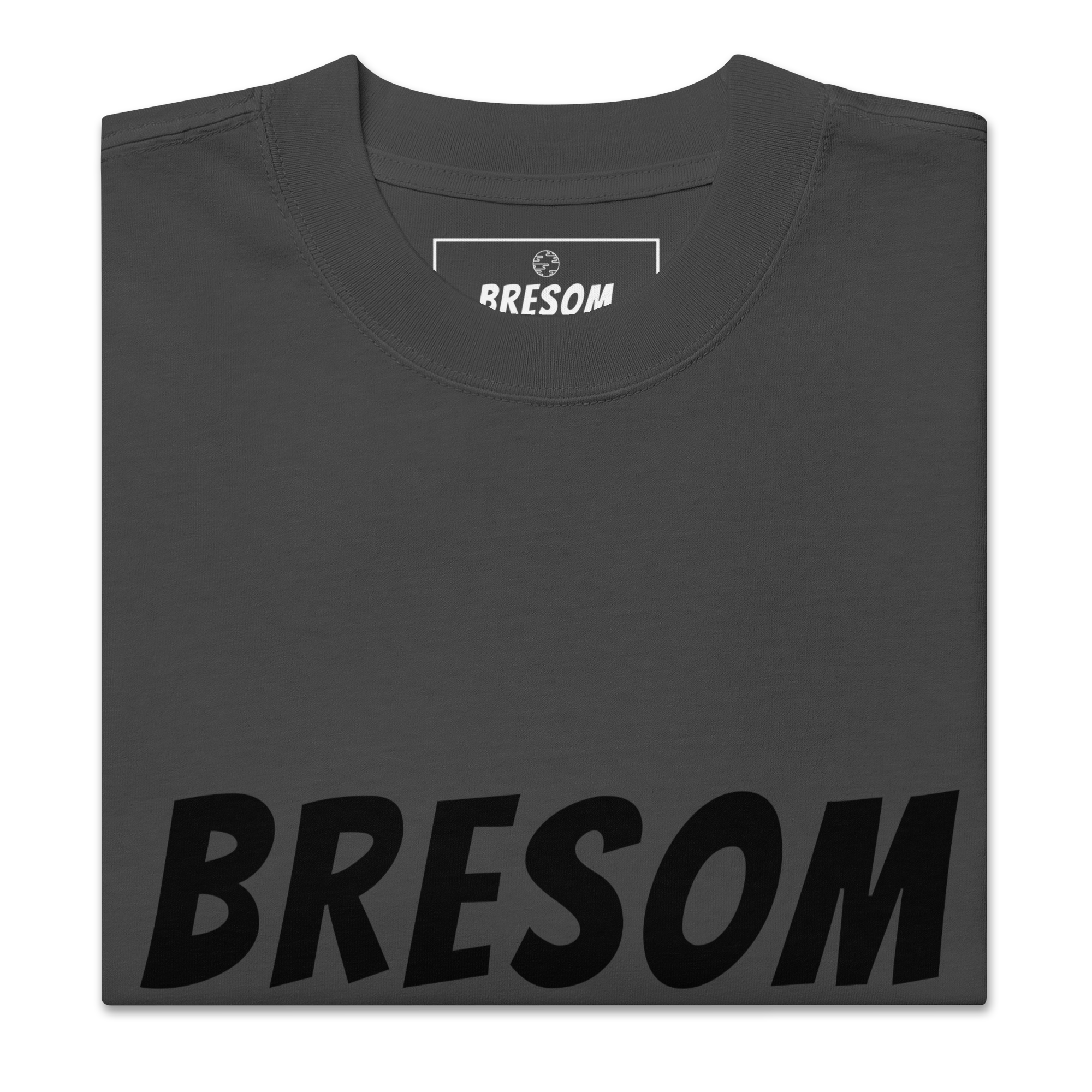 TSHIRT oversized BRESOM - Plaat - Plié