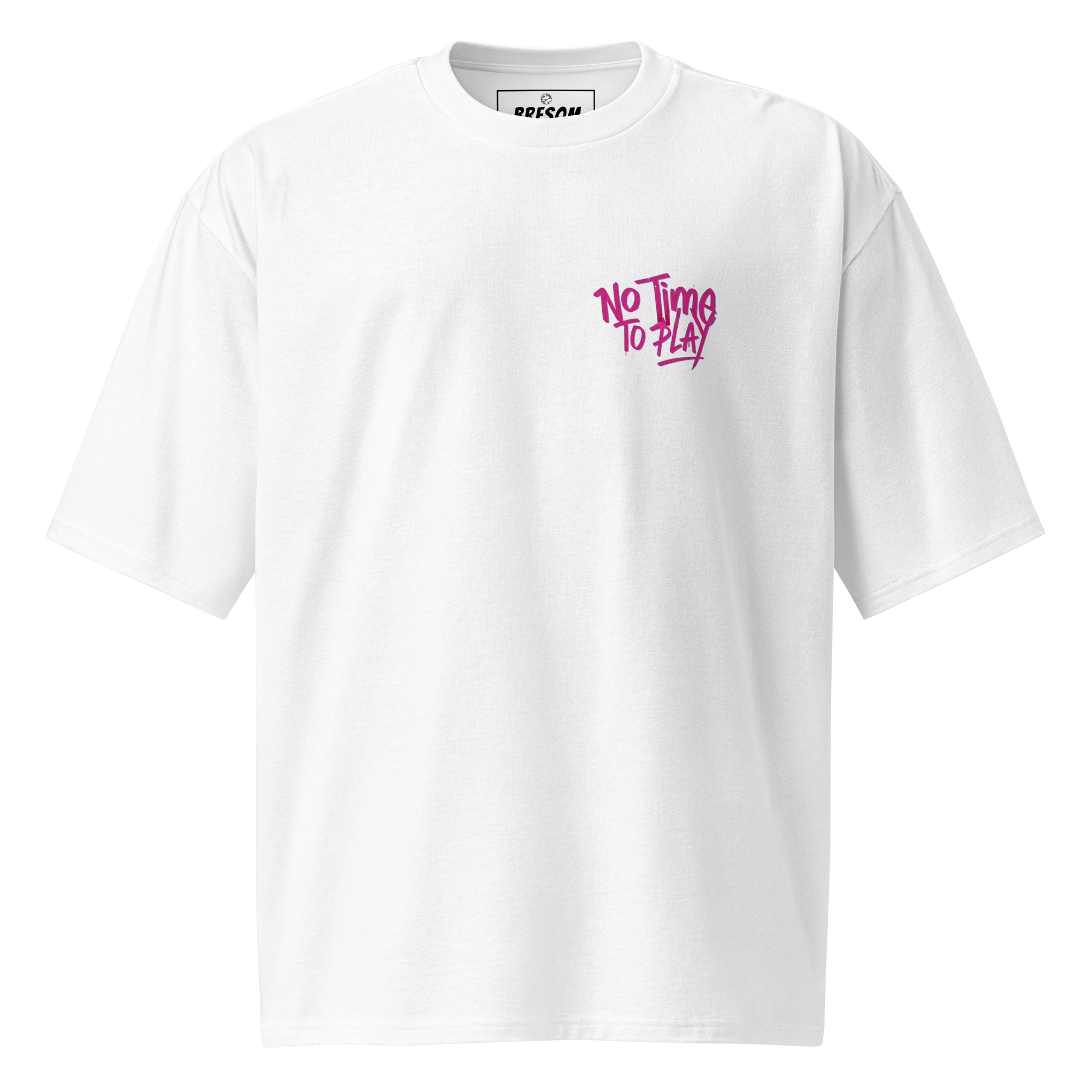 Tshirt Notimetoplay BRESOM oversized Blanc - Fantome avant