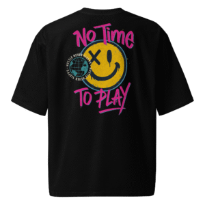 Tshirt Notimetoplay BRESOM oversized Noir - Fantome arriere