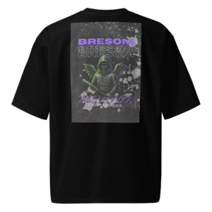 Tshirt Oversize BRESOM Focused - Fantome - Arriere