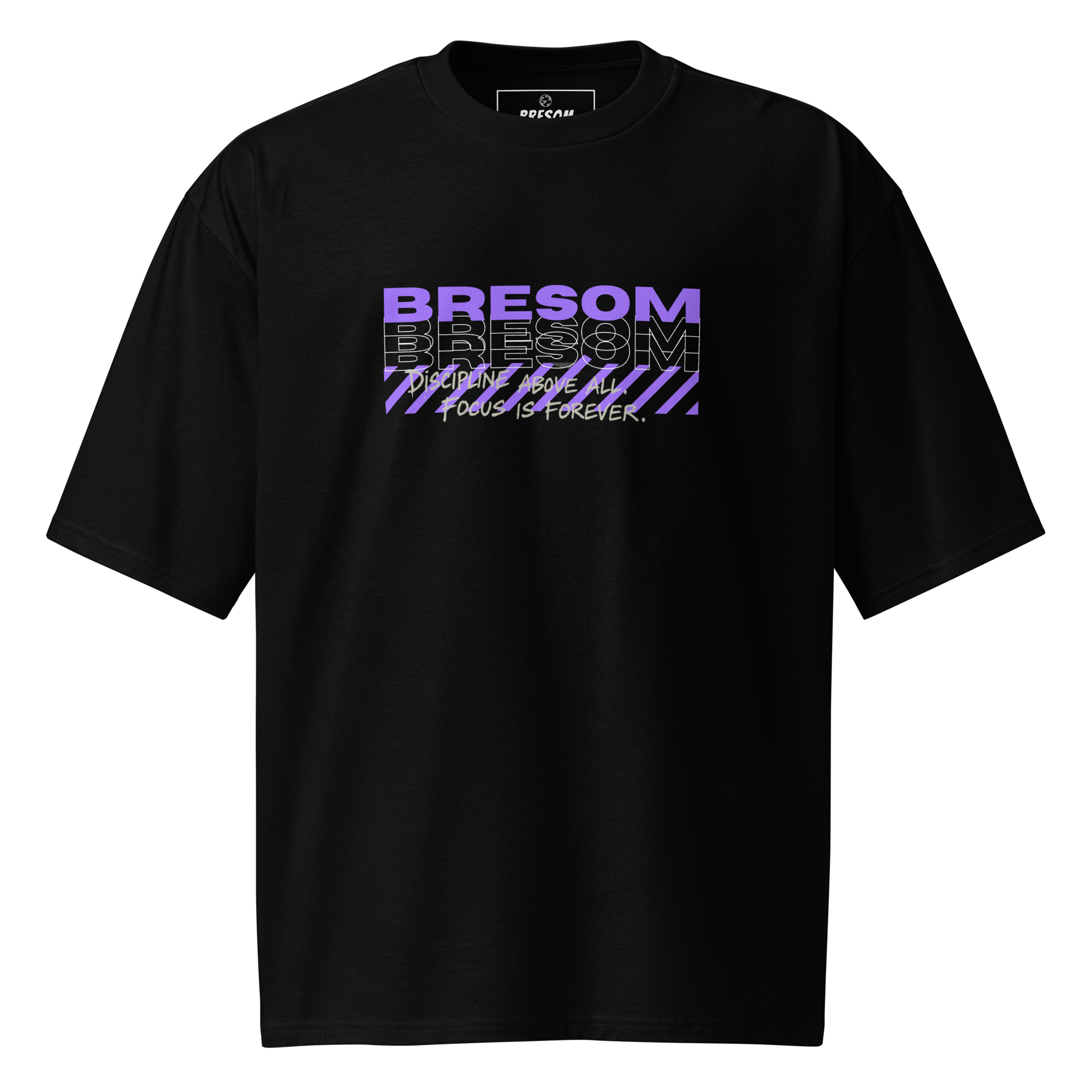 Tshirt Oversize BRESOM Focused - Fantome - Avant