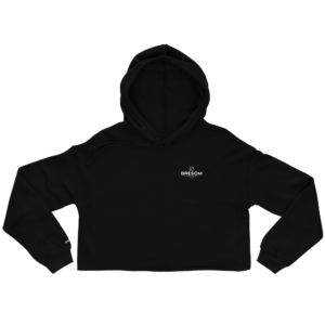 Hoodie CropTop BRESOM noir
