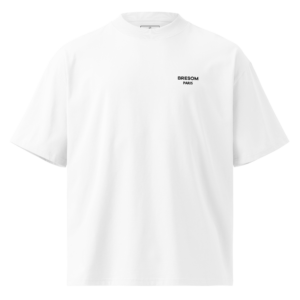 Tshirt BRESOM Paris BLANC brodé - avant